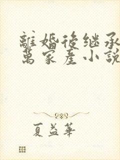 离婚后继承了亿万家产小说txt封面