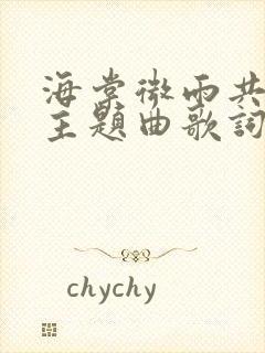 海棠微雨共归途主题曲歌词