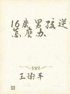 16岁男孩逆反怎么办