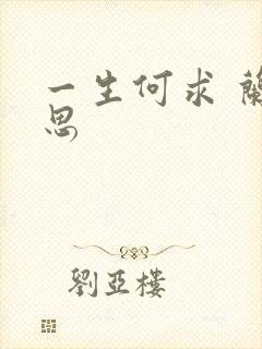 一生何求 兰思思