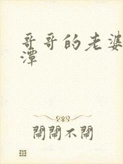 哥哥的老婆李采潭封面