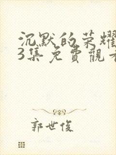 沉默的荣耀第13集免费观看