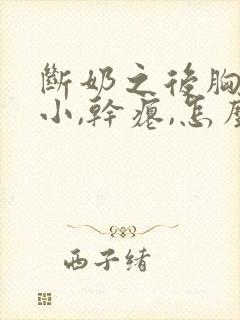 断奶之后胸部变小,干瘪,怎么恢复