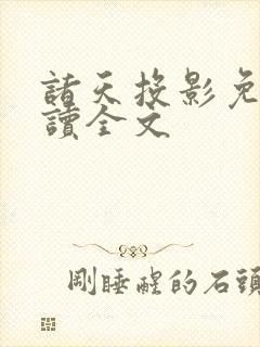 诸天投影免费阅读全文