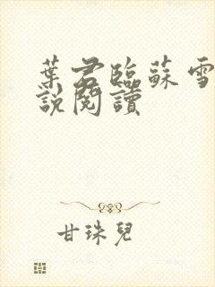 叶君临苏雪儿小说阅读