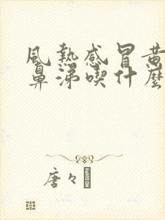 风热感冒黄痰黄鼻涕吃什么药