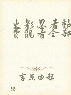 火影忍者动漫免费观看全部