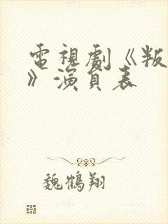 电视剧《叛逆者》演员表