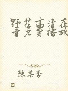 野花高清在线观看免费播放6