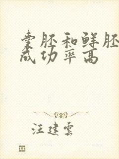 囊胚和鲜胚哪个成功率高