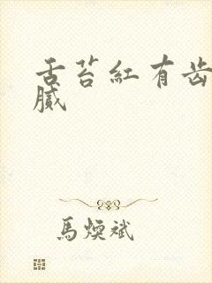 舌苔红有齿痕黄腻