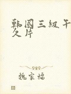 韩国三级午夜久久片封面