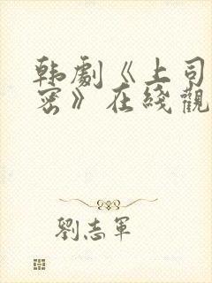 韩剧《上司的秘密》在线观看全集免费