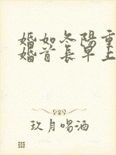 婚如冬阳重生军婚首长早上好