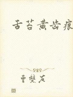 舌苔黄齿痕重封面