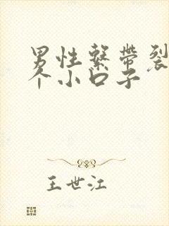 男性系带裂了一个小口子封面