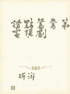 错点鸳鸯第二部电视剧