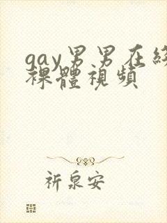 gay男男在线裸体视频