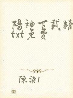 阳神下载精校版txt免费