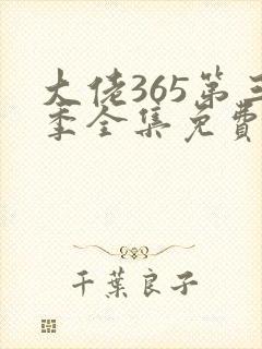 大佬365第三季全集免费观看