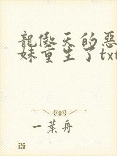 龙傲天的恶毒师妹重生了txt下载