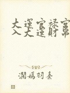 大运官禄宫化忌入大运财帛宫