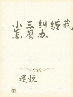 小三纠缠我老公怎么办