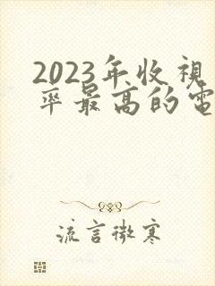 2023年收视率最高的电视剧排行榜