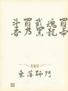 斗罗武魂罗三炮吾乃黑龙帝君