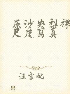 原沙央梨裸体大尺度写真