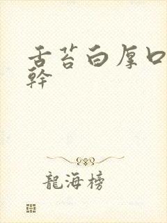 舌苔白厚口臭口干