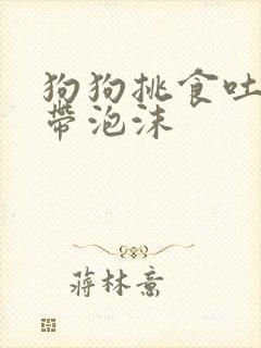 狗狗挑食吐黄水带泡沫