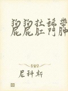 狗狗拉稀带血 屁屁肛门肿