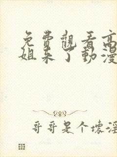 免费观看高清姐姐来了动漫