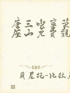 唐三吃宁荣荣两座山免费观看全集