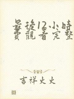 最后12小时免费观看完整版