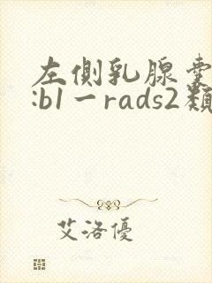 左侧乳腺囊结节:b1一rads2类封面