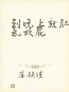 到晚上就肚子胀气放屁封面