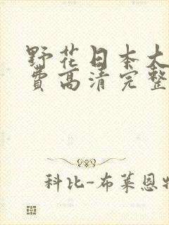野花日本大全免费高清完整版