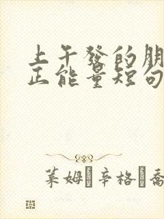 上午发的朋友圈正能量短句文案