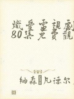 炽爱电视剧1到80集免费观看