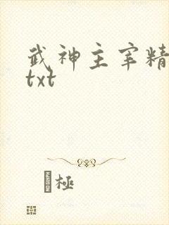 武神主宰精校版txt