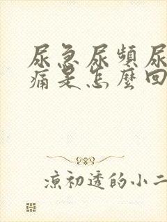 尿急尿频尿少尿痛是怎么回事封面