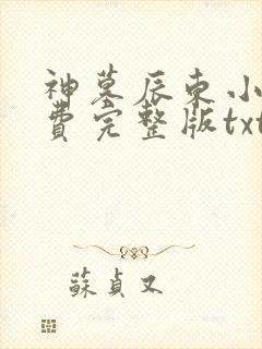 神墓辰东小说免费完整版txt