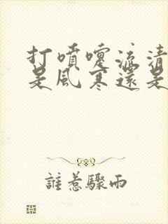 打喷嚏流清鼻涕是风寒还是风热