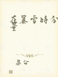 在暴雪时分播放量
