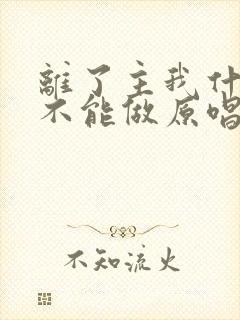 离了主我什么都不能做原唱