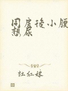 同房后小腹坠胀想尿