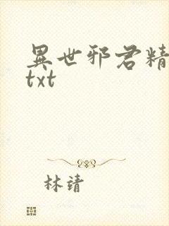 异世邪君精校版txt