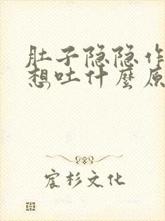 肚子隐隐作痛又想吐什么原因